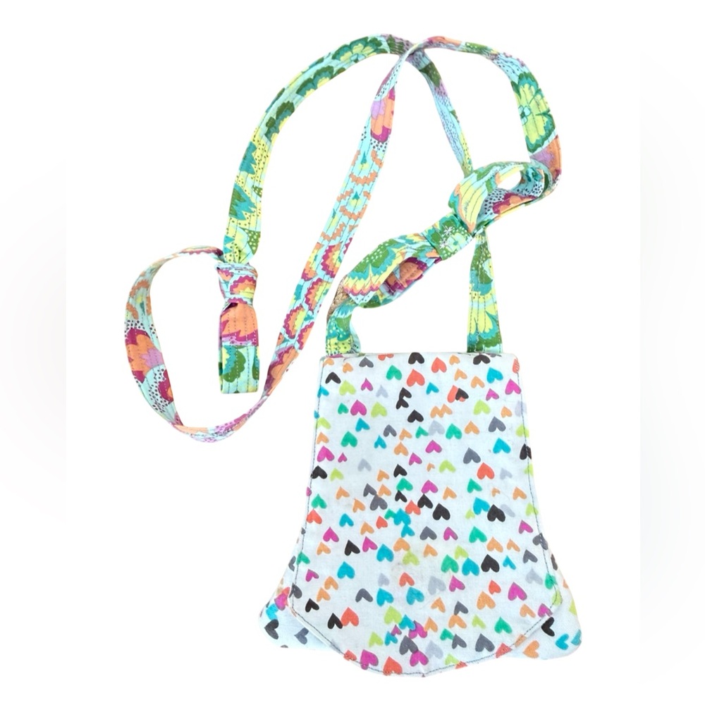 Mini Fabric Multicolor Floral Crossbody Handmade Purse
